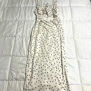 Lush Ivory Polka Dot Dress